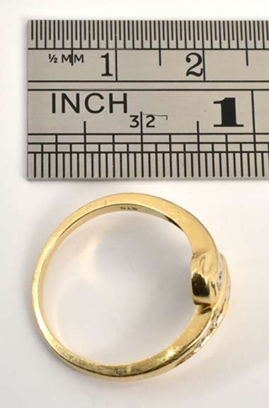 Channel Set Diamond Bypass Ring