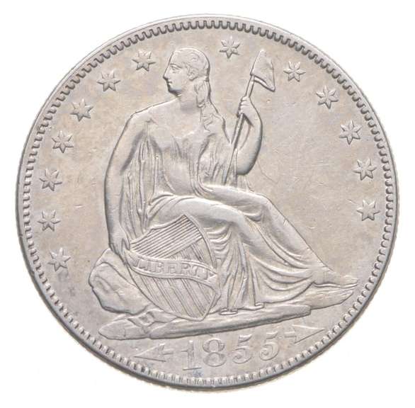 1855 Seated Liberty Half Dollar