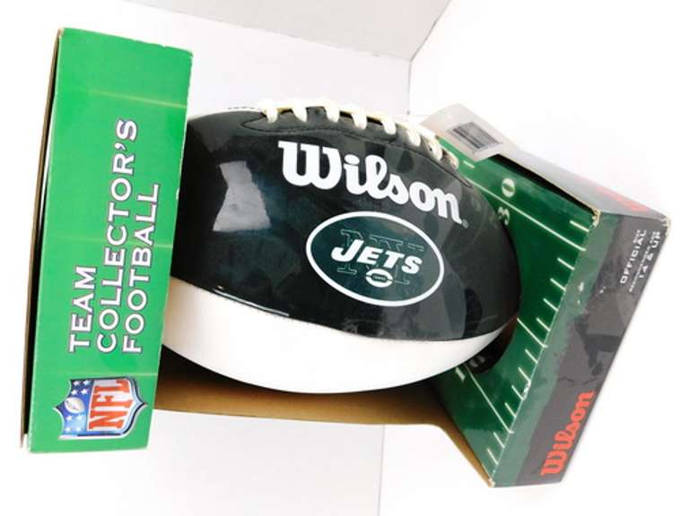 Jets Football Team Collector's Wilson Football in Box