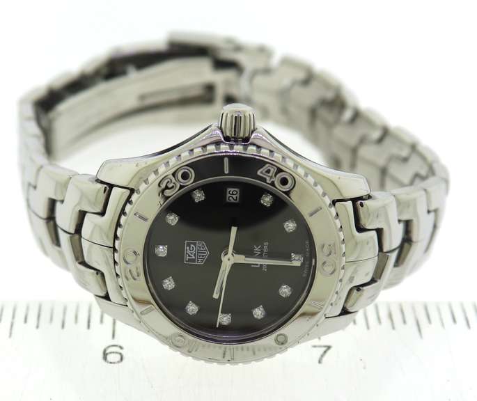 Tag Heuer Link w Black Diamond Dial Watch