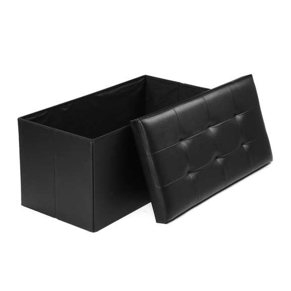 Storage Stool Leather Sofa Ottoman Bench