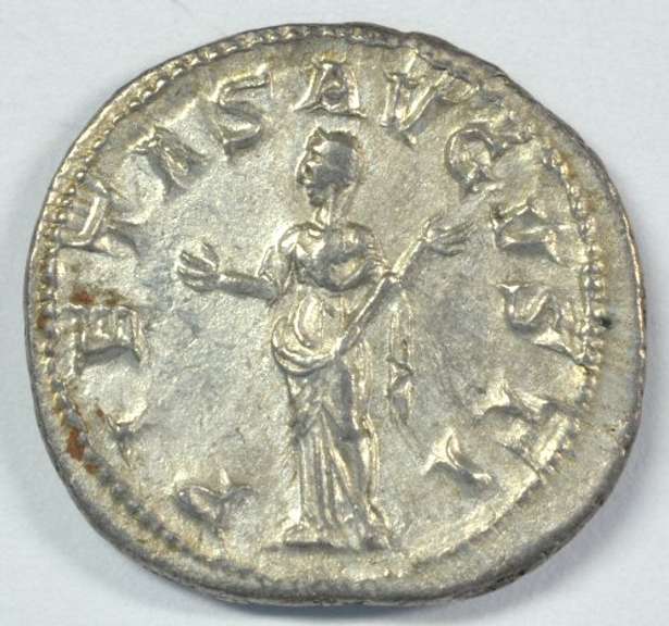 Near Mint Gordian III Roman silver Denarius, 238-244 AD