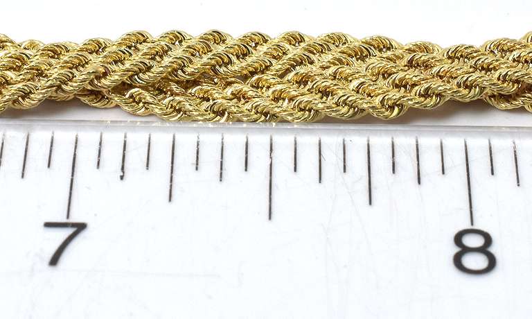 Elegant Woven Bracelet in 14KT Yellow Gold