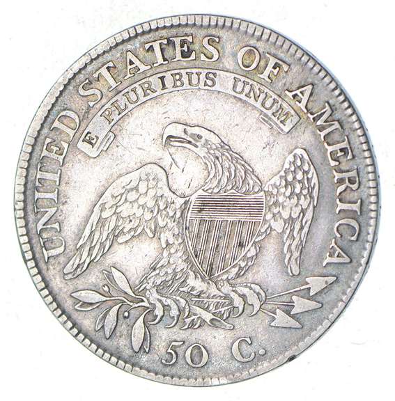 1809 Capped Bust Half Dollar - |||| Edge - Circulated