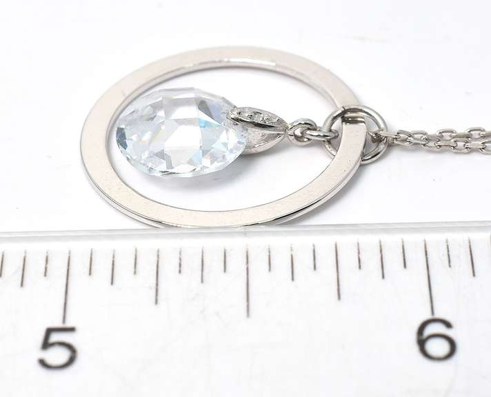 Sterling Silver CZ Necklace