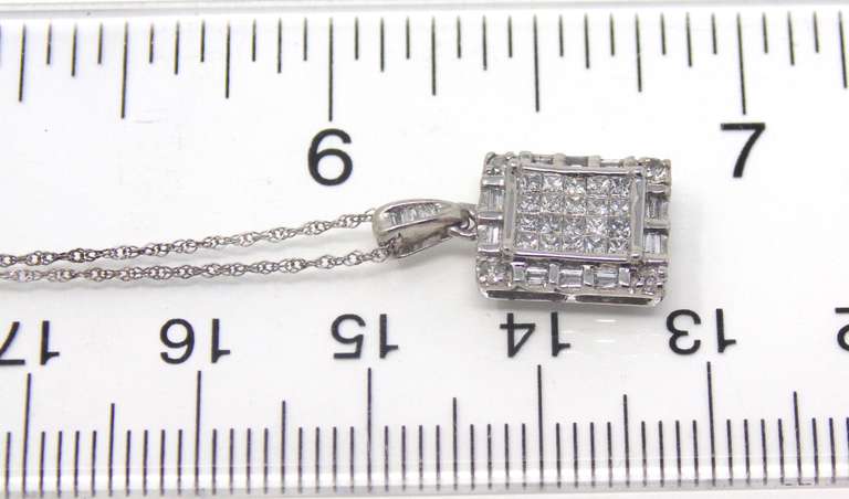 Charming Diamond Invisible Set Necklace