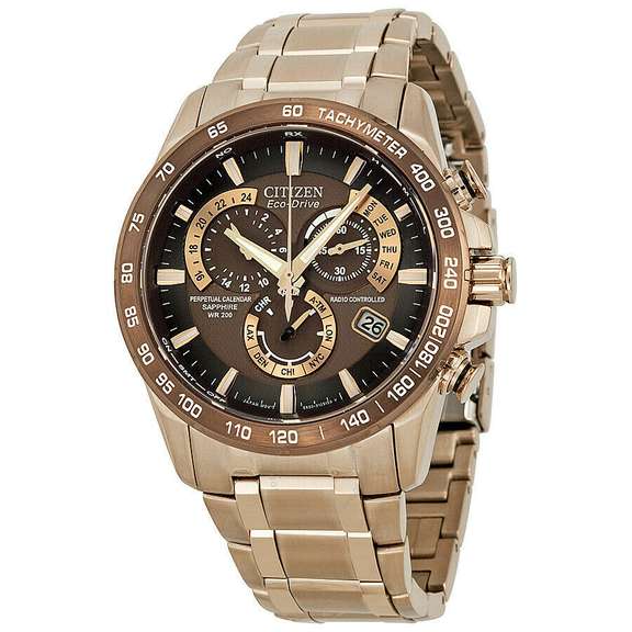 Citizen Eco-Drive Perpetual Calendar Chronograph Atomic Synchronization Men's Watch