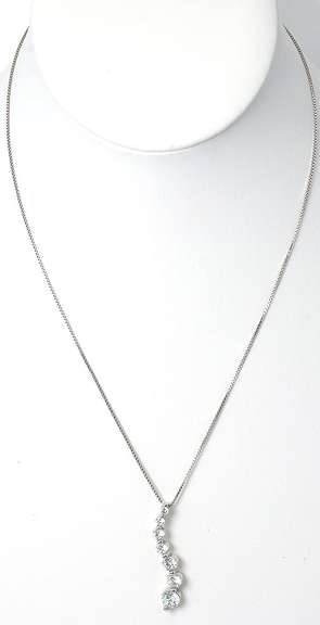 Sterling Sliver CZ  Necklace