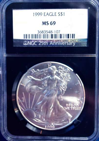 1999 NGC MS69 Silver Eagle