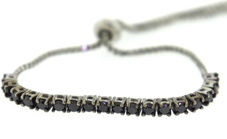 Black Onyx Box Chain Bracelet