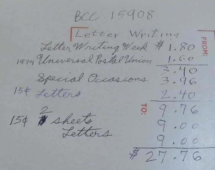 Stamps: Letter Writing $27.76