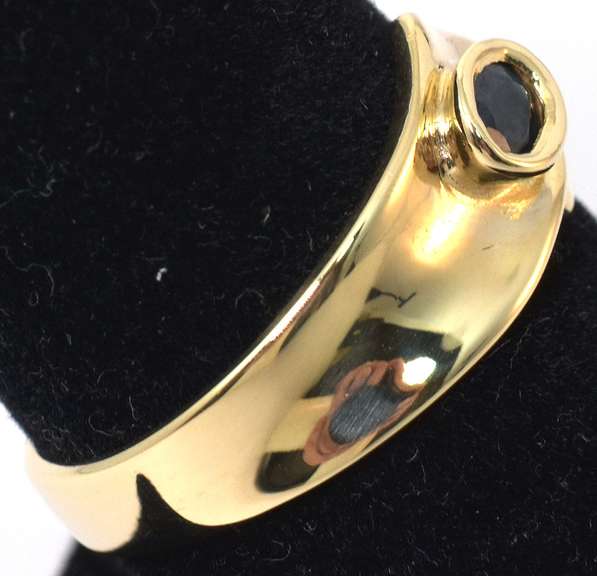 Majestic Sapphire Band Ring in 14KT Yellow Gold