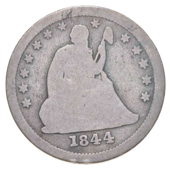 1844-O Seated Liberty Quarter Dollar