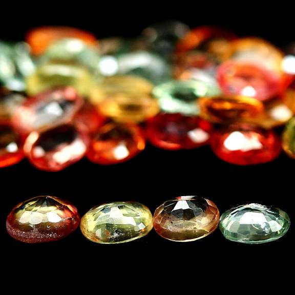 Heated only! 8.84ct fancy color Sapphire set