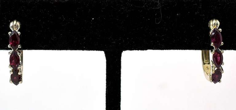 Sterling Silver Garnet Earrings