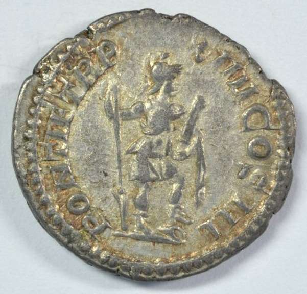 Sharp Roman Silver Denarius of Caracalla, 198-217 AD