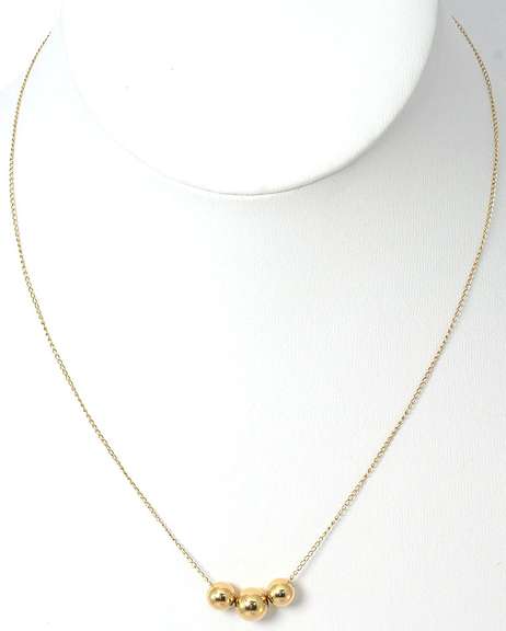 Add-A-Bead Necklace in 14KT Yellow Gold