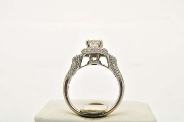 14k gold ladies diamond engagement ring 1.50 carats