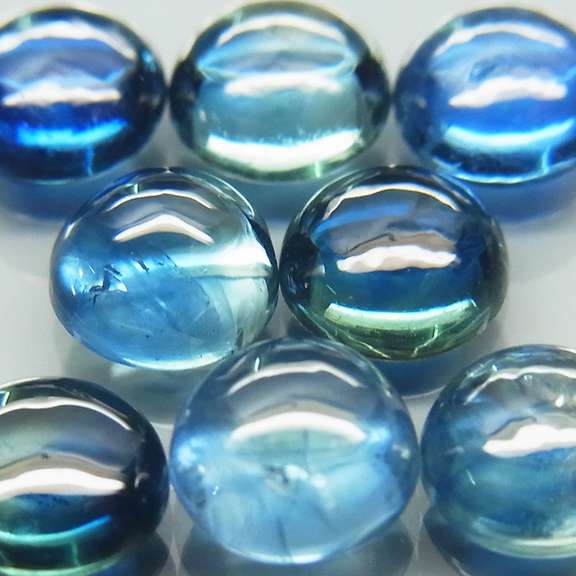 Glistening 4.45ct heated only Sapphire cabochon set