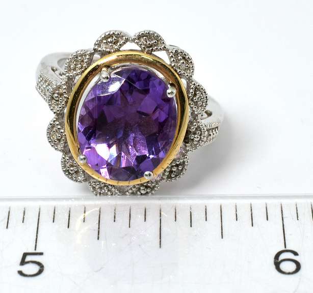 Sterling Silver Amethyst Ring