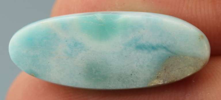 Rare 23.61ct blue Larimar cabochon