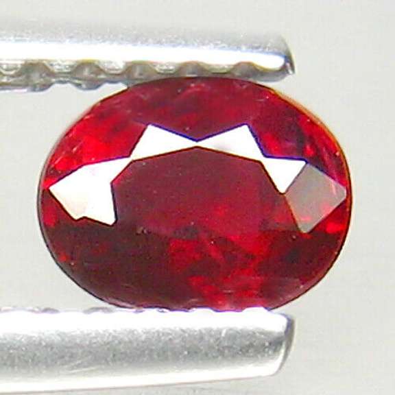 Top blood red UNHEATED .50ct Lichinga Ruby