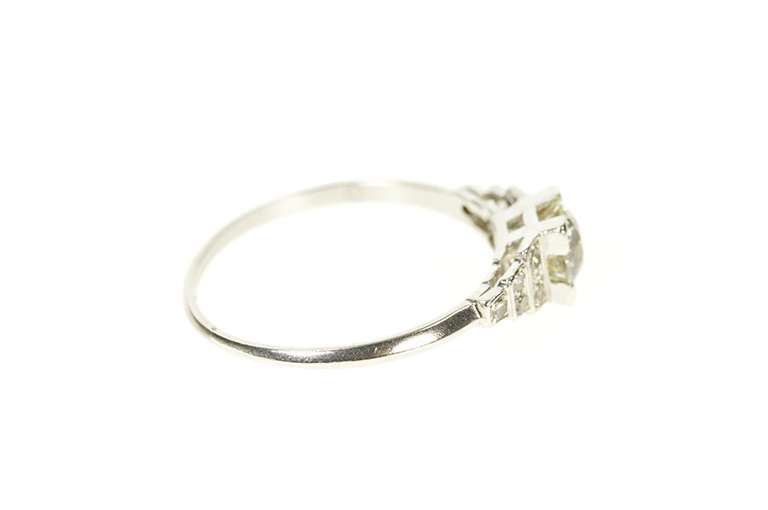 Platinum 1.05 Ctw Art Deco Diamond Engagement Ring