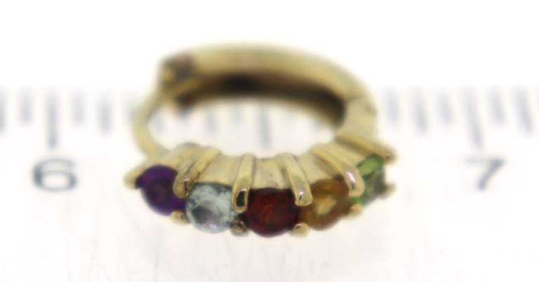 Sterling Silver Multi Gemstone earrings