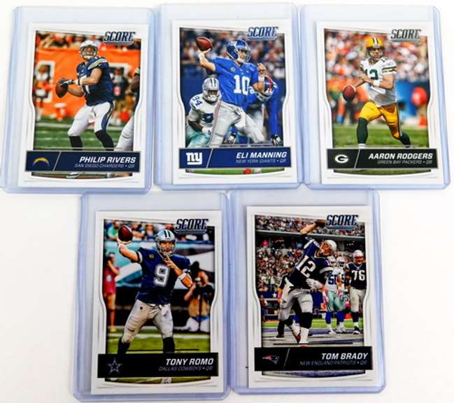 5 Score 2016 Quarterback Football Cards