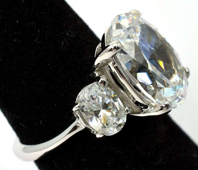 Sterling Silver CZ Cocktail Ring