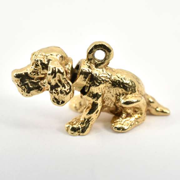 Fun 14k Dog Charm