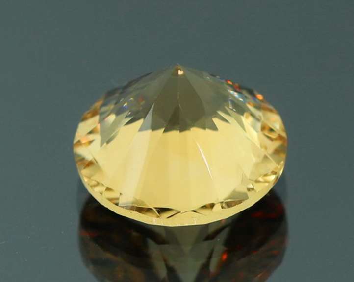 Amazing 5.43ct concave cut Citrine solitaire