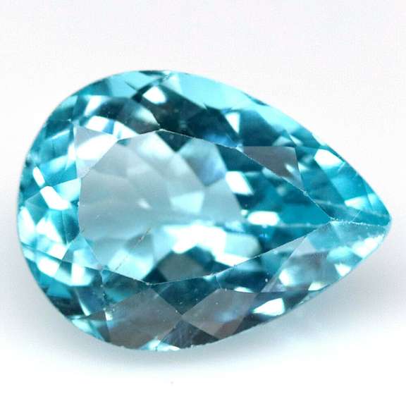 Gorgeous 7.33ct pear cut Swiss blue Topaz