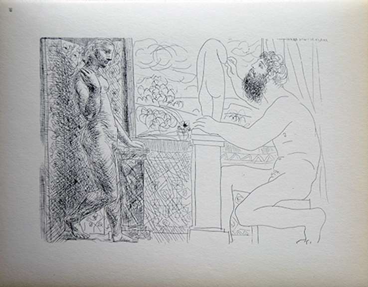 PABLO PICASSO, SCULPTOR SEATED BY A WINDOW