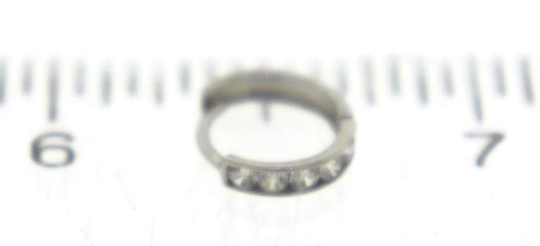 Cute White Gold CZ Baby Hggies Earrings