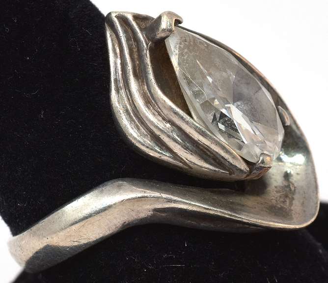 Sterling Silver CZ Cocktail Ring