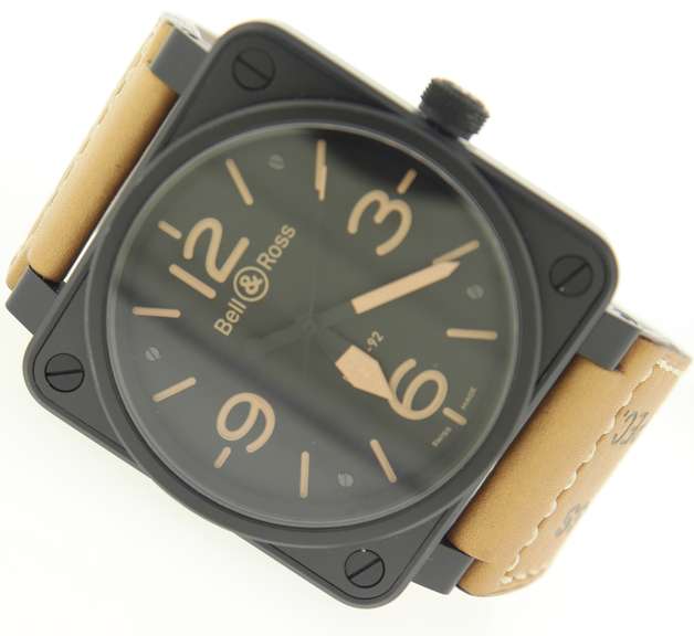 Bell and Ross Aviation BR01-92 Heritage Black PVD Watch