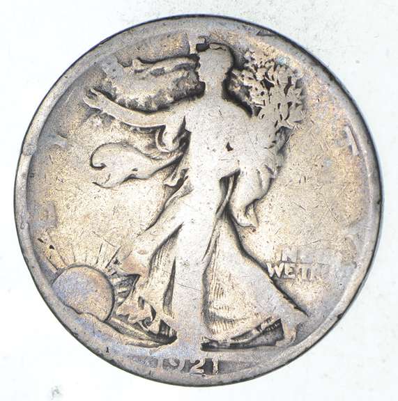 1921 Walking Liberty Silver Half Dollar - Circulated