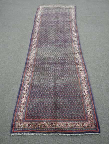 Semi Antique Persian Sarouk Mir 3.4x10.8