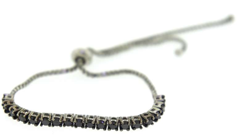 Black Onyx Box Chain Bracelet