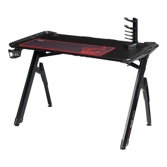 Gaming Desk R-Shaped Metal Frame 47 Inches