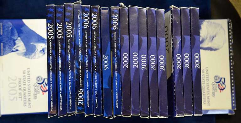 Estate Lot of Proof Quarters Sets