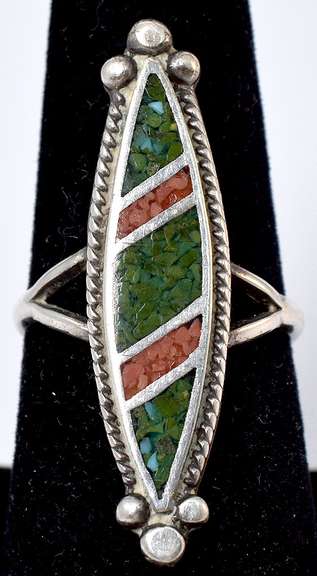 Vintage Sterling Silver Enamel