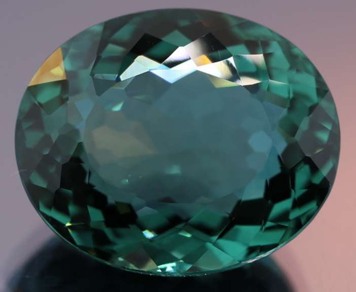 Huge! 37.19ct blue green Hydrothermal Amethyst