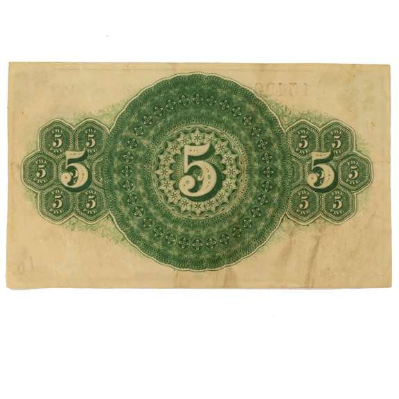 Nov 15 1862 Series 5 Cent Jersey Near  Note