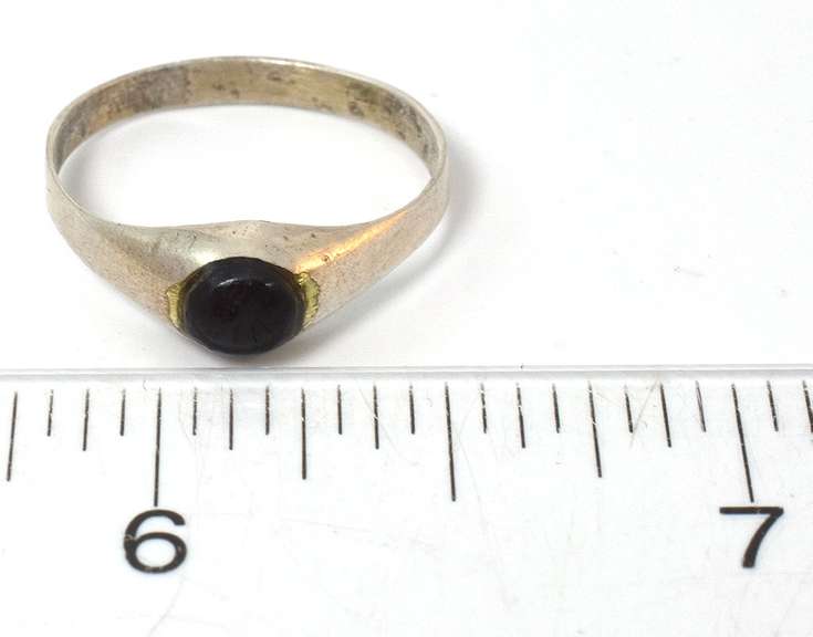 Sterling Silver Black Stone Ring