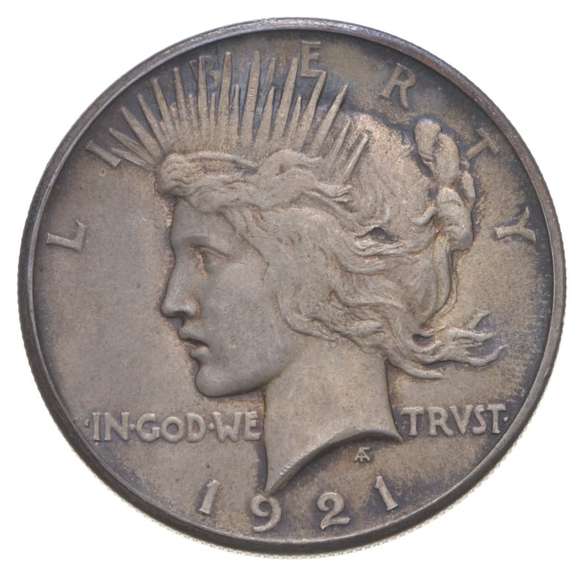 1921 Peace Silver Dollar