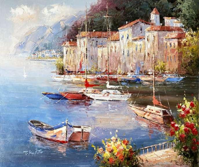 BEAUTIFUL  HAND PAINTED OIL PAINTING ON CANVAS