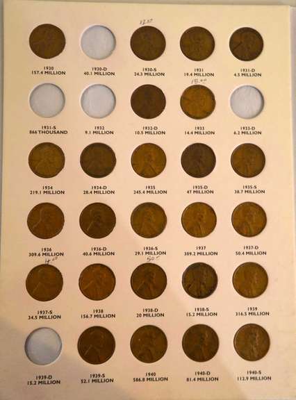 Estate Lot Of Coins in Books