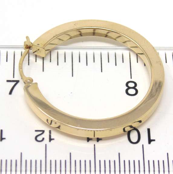 Popular Round Squared Hoop Earrings